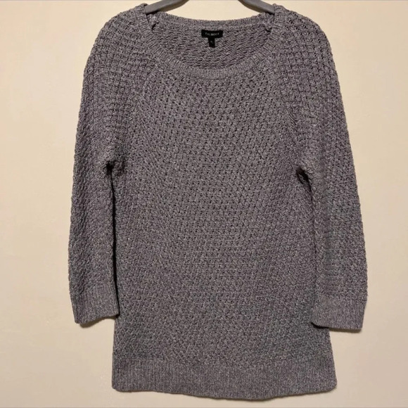 Talbots Sweaters - Talbots Gray Textured Knit Sweater – Size Medium